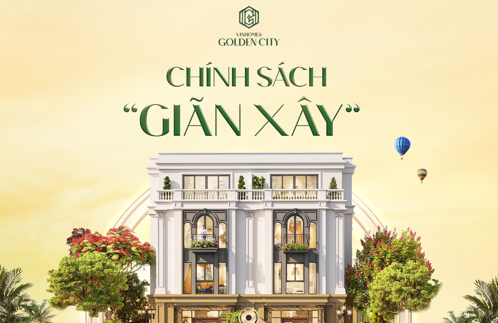 ĐÓN SÓNG HẠ TẦNG VỚI CHÍNH SÁCH "GIÃN XÂY" TẠI VINHOMES GOLDEN CITY