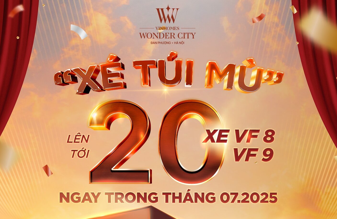 BOM TẤN THÁNG 7 NÀY: “XÉ TÚI MÙ” VINHOMES WONDER CITY - GIẢI MÃ QUÀ TẶNG ĐẲNG CẤP