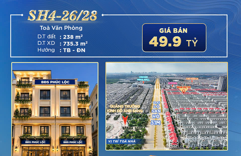 TÂM ĐIỂM OCEAN CITY: TÒA VĂN PHÒNG SH4-26/28 CHÍNH THỨC LÊN SÀN