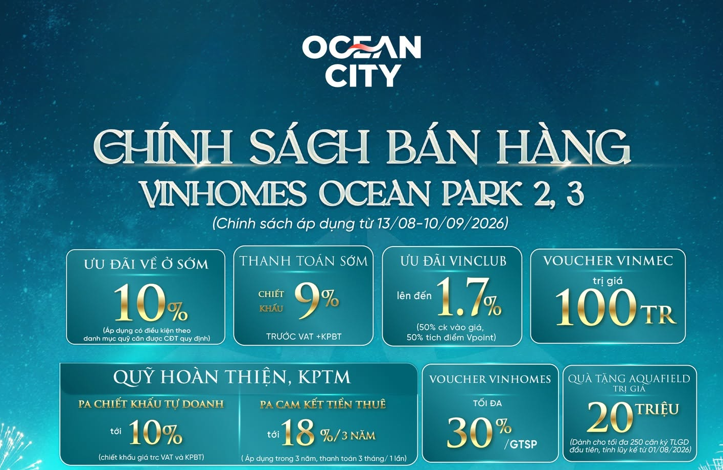 [OCEAN CITY] THÁNG NGÂU ĐÓN LỘC VÀNG - AN CƯ OCEAN CITY